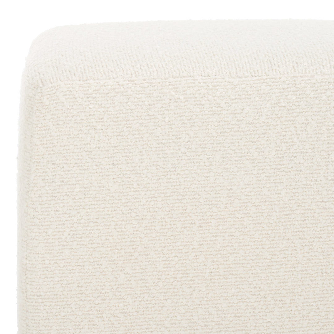 American Home Furniture Safavieh Couture Jessa Square Boucle Ottoman
