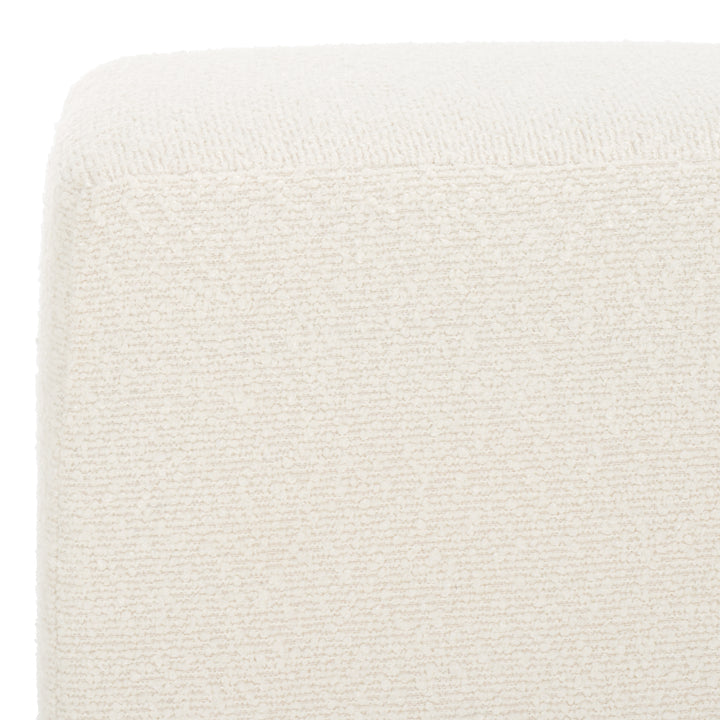 American Home Furniture Safavieh Couture Jessa Square Boucle Ottoman