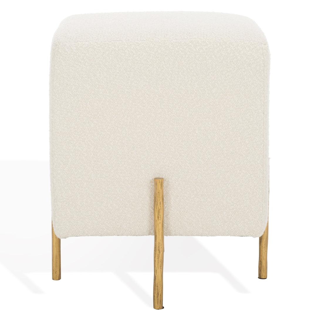 American Home Furniture Safavieh Couture Jessa Square Boucle Ottoman