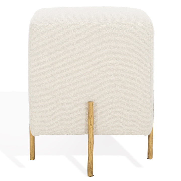 American Home Furniture Safavieh Couture Jessa Square Boucle Ottoman