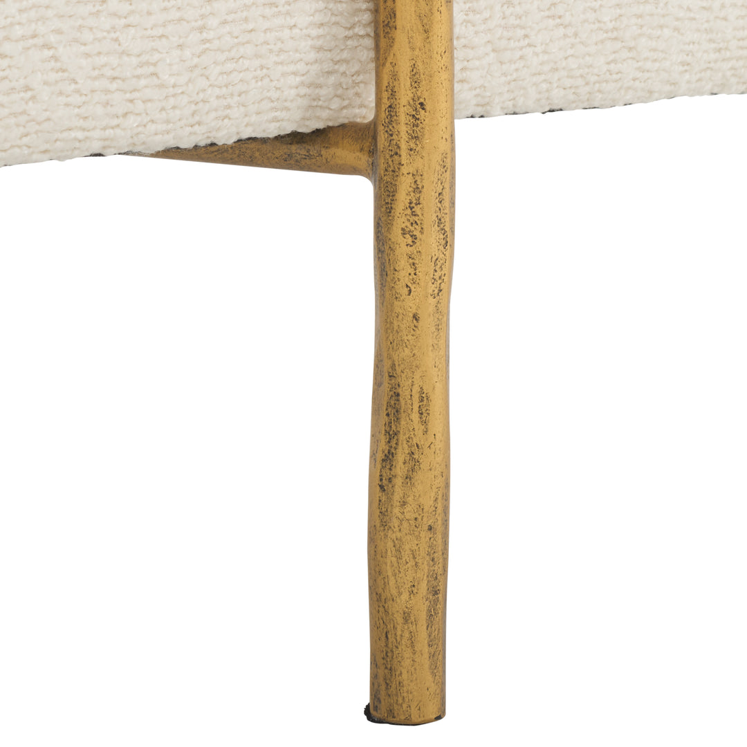 American Home Furniture Safavieh Couture Jessa Square Boucle Ottoman