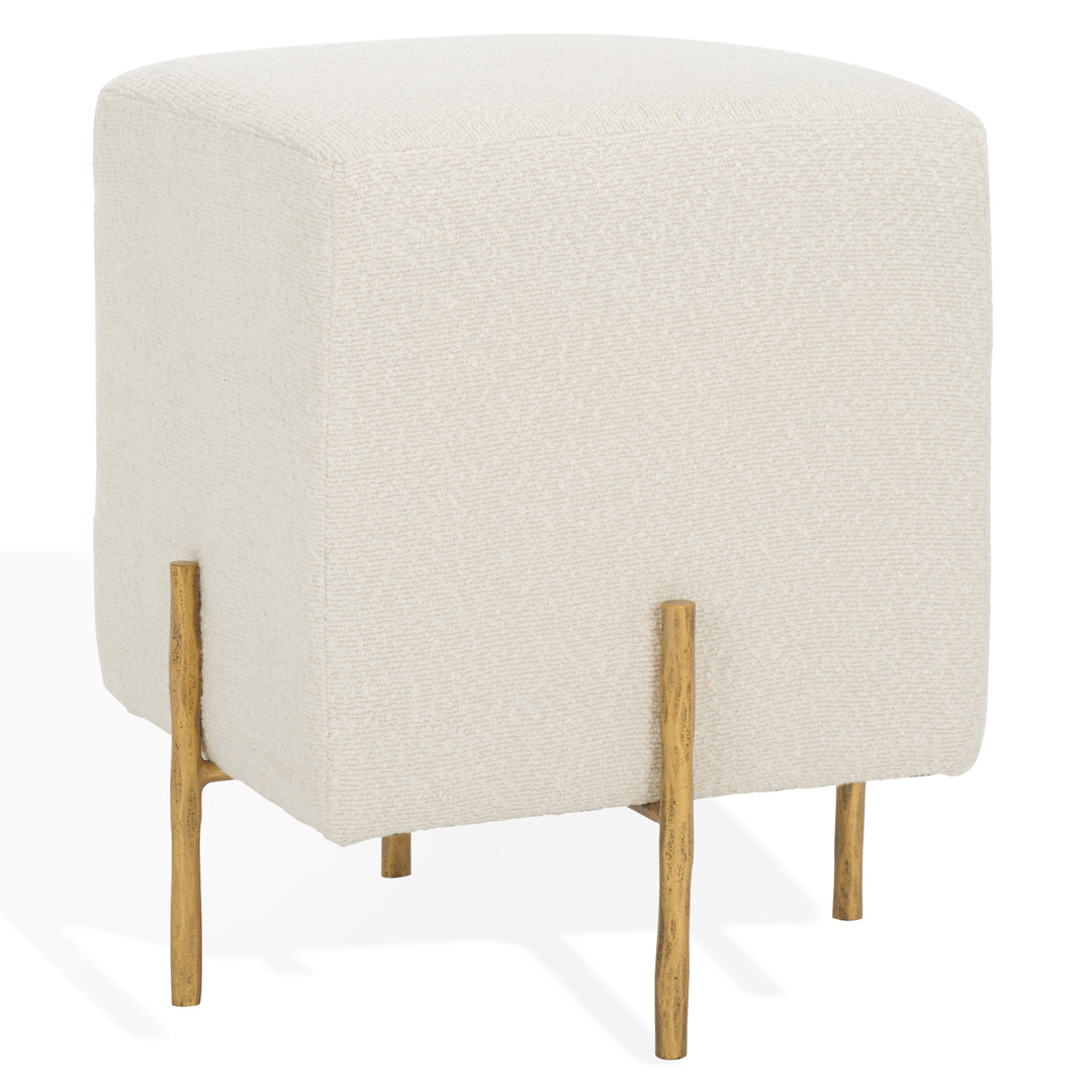 American Home Furniture Safavieh Couture Jessa Square Boucle Ottoman