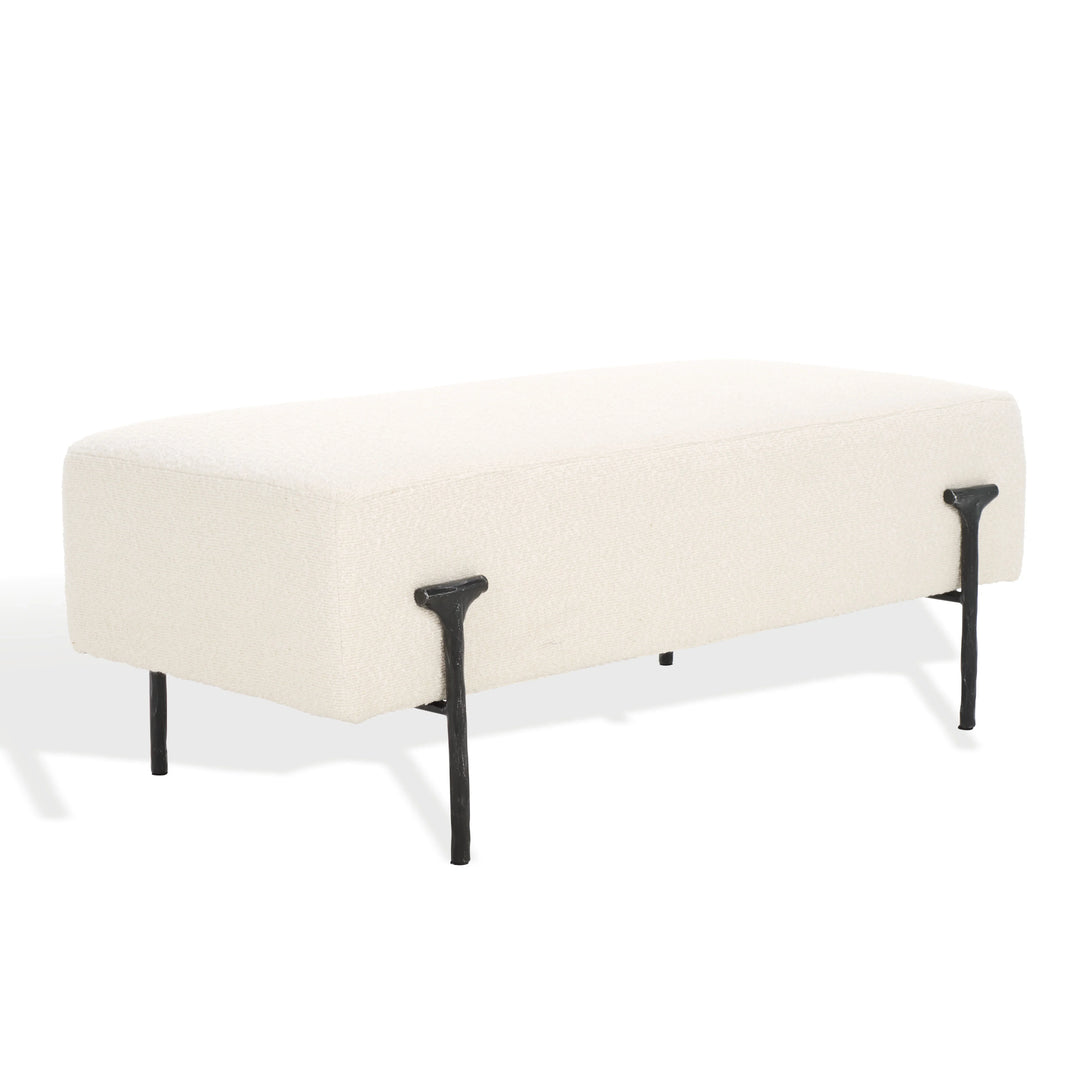 Jessa Boucle Bench - AmericanHomeFurniture