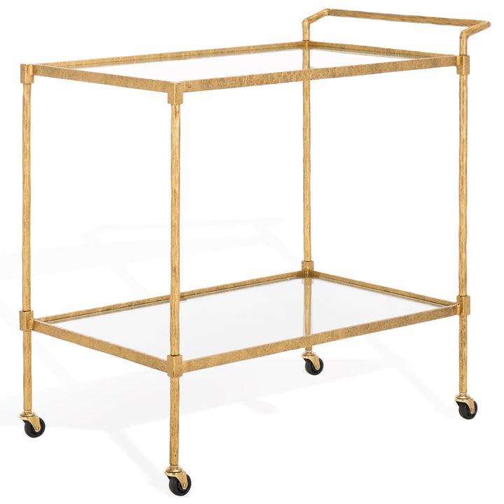 30.7"W x 18.1"D x 30.4"H / Brass/Clear