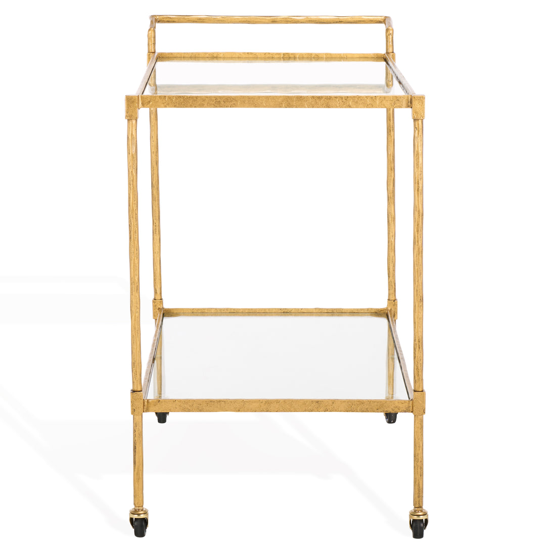 30.7"W x 18.1"D x 30.4"H / Brass/Clear