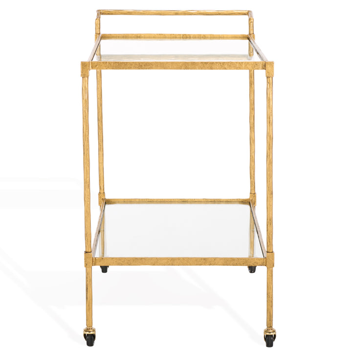 30.7"W x 18.1"D x 30.4"H / Brass/Clear