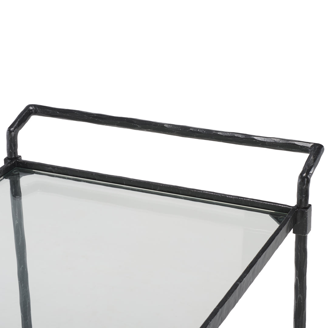 30.7"W x 18.1"D x 30.4"H / Black/Clear