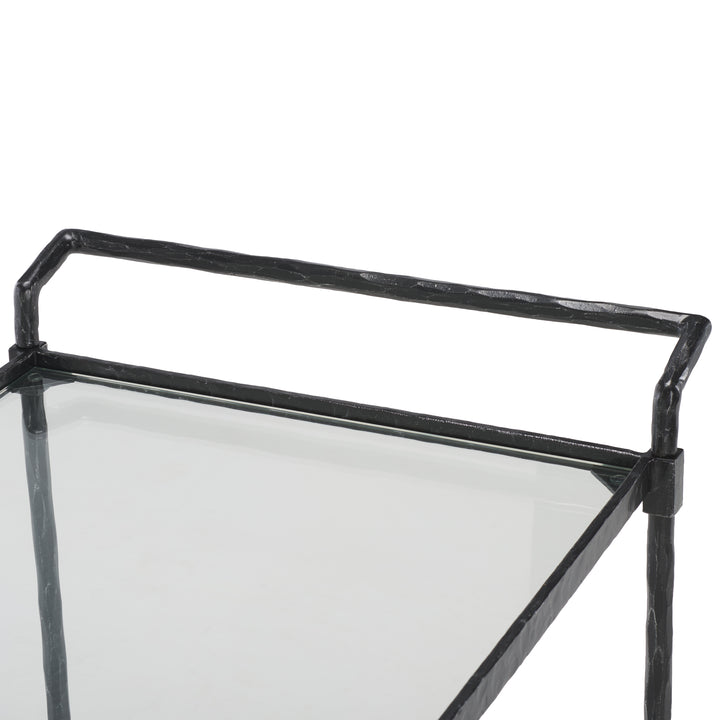 30.7"W x 18.1"D x 30.4"H / Black/Clear