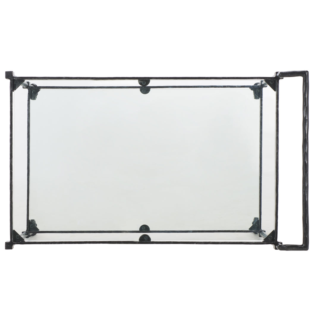 30.7"W x 18.1"D x 30.4"H / Black/Clear