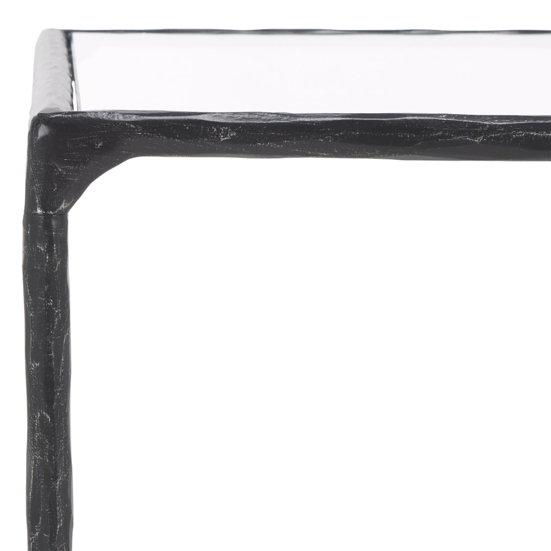American Home Furniture Safavieh Couture Isabellina Metal And Glass Coffee Table
