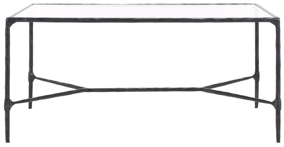 American Home Furniture Safavieh Couture Isabellina Metal And Glass Coffee Table