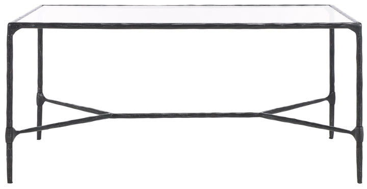 American Home Furniture Safavieh Couture Isabellina Metal And Glass Coffee Table