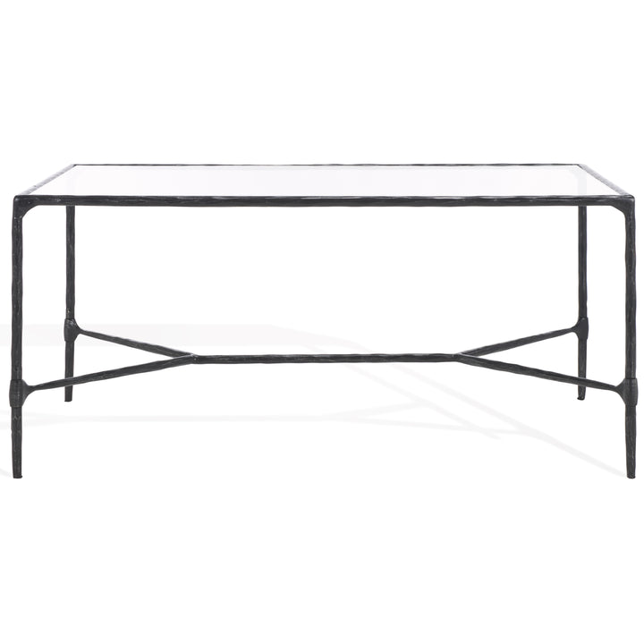 American Home Furniture Safavieh Couture Isabellina Metal And Glass Coffee Table