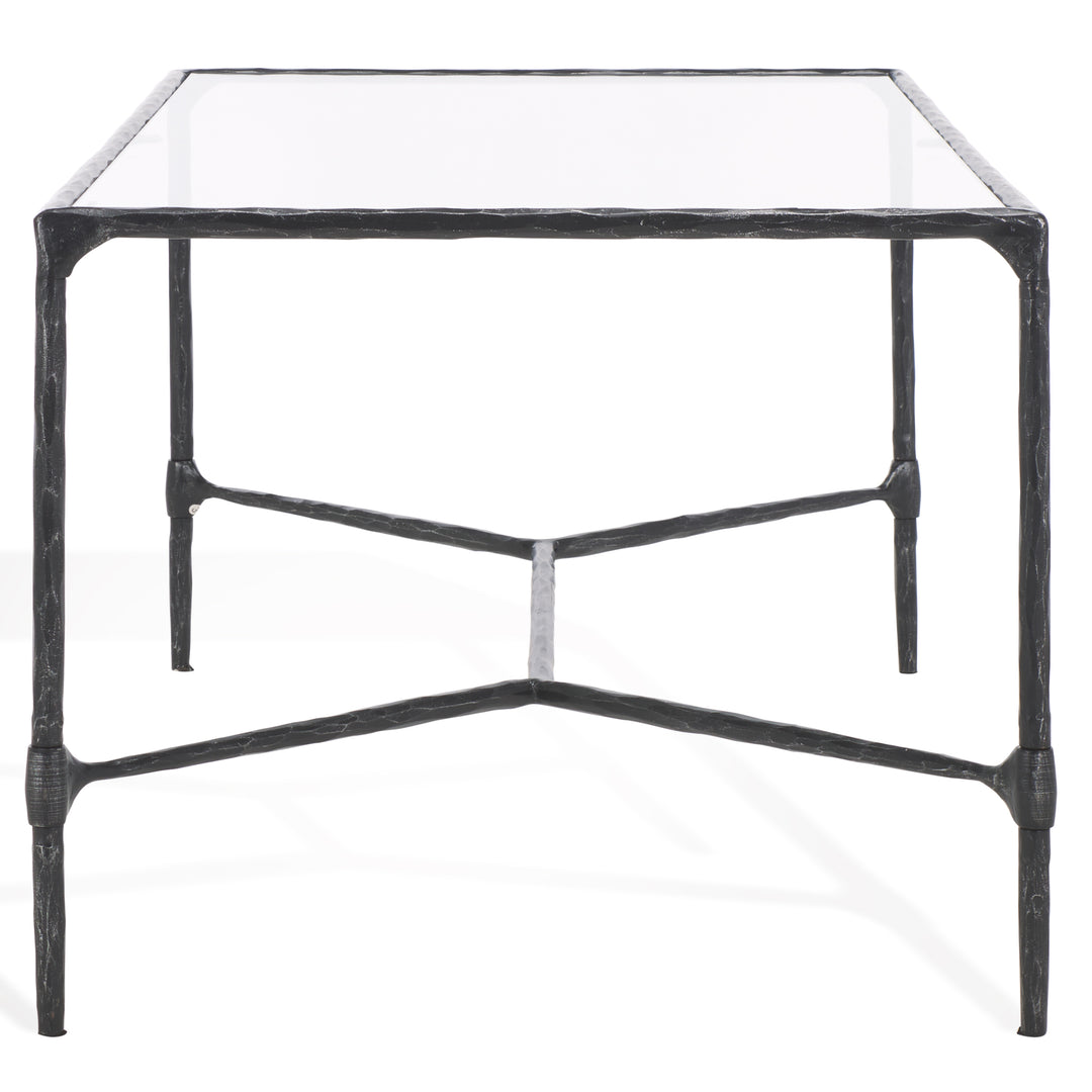 American Home Furniture Safavieh Couture Isabellina Metal And Glass Coffee Table