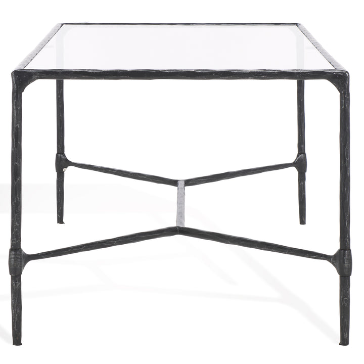 American Home Furniture Safavieh Couture Isabellina Metal And Glass Coffee Table
