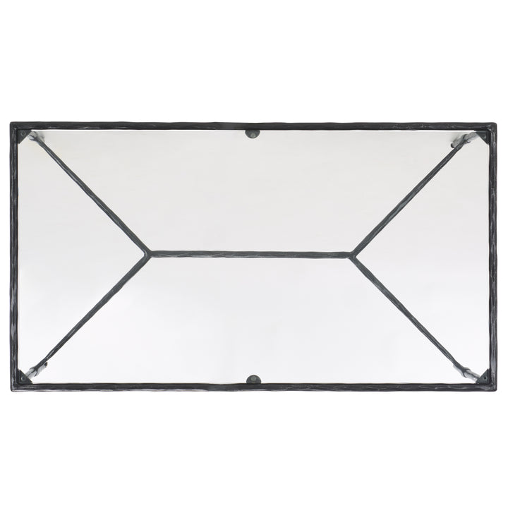 American Home Furniture Safavieh Couture Isabellina Metal And Glass Coffee Table