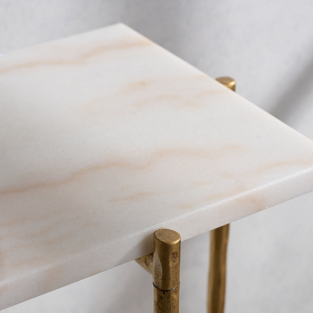 American Home Furniture Safavieh Couture Giorgi Marble Top Console Table