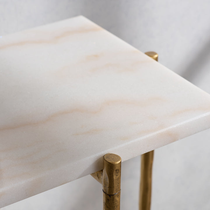 American Home Furniture Safavieh Couture Giorgi Marble Top Console Table