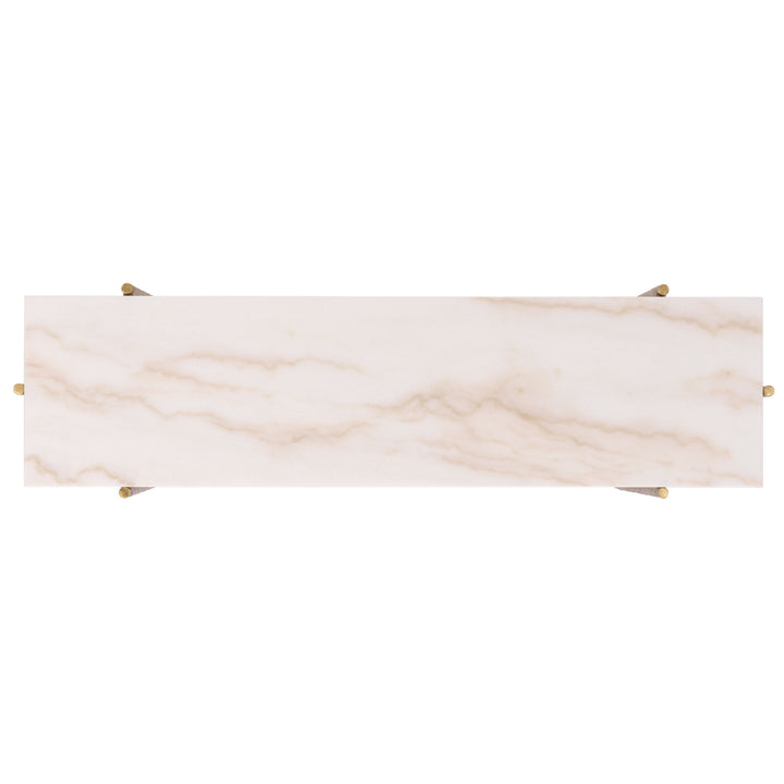 American Home Furniture Safavieh Couture Giorgi Marble Top Console Table