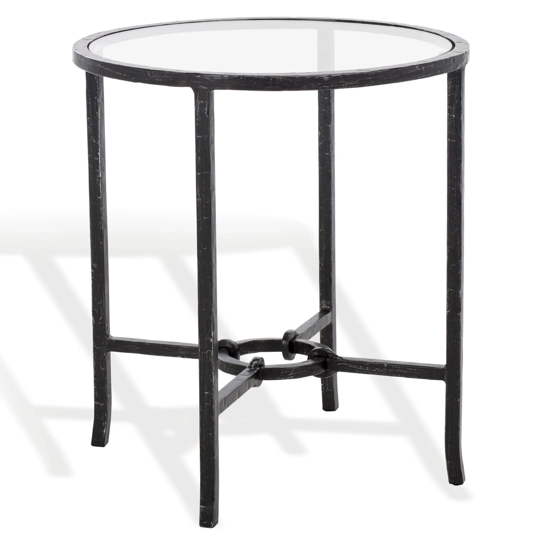 Tauri Forged Metal Round Accent Table - AmericanHomeFurniture