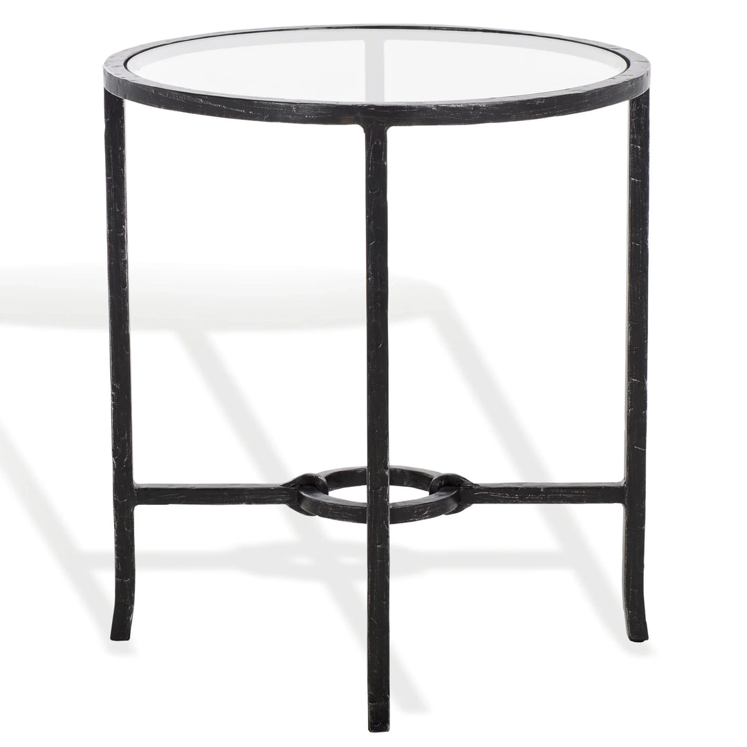 Tauri Forged Metal Round Accent Table - AmericanHomeFurniture