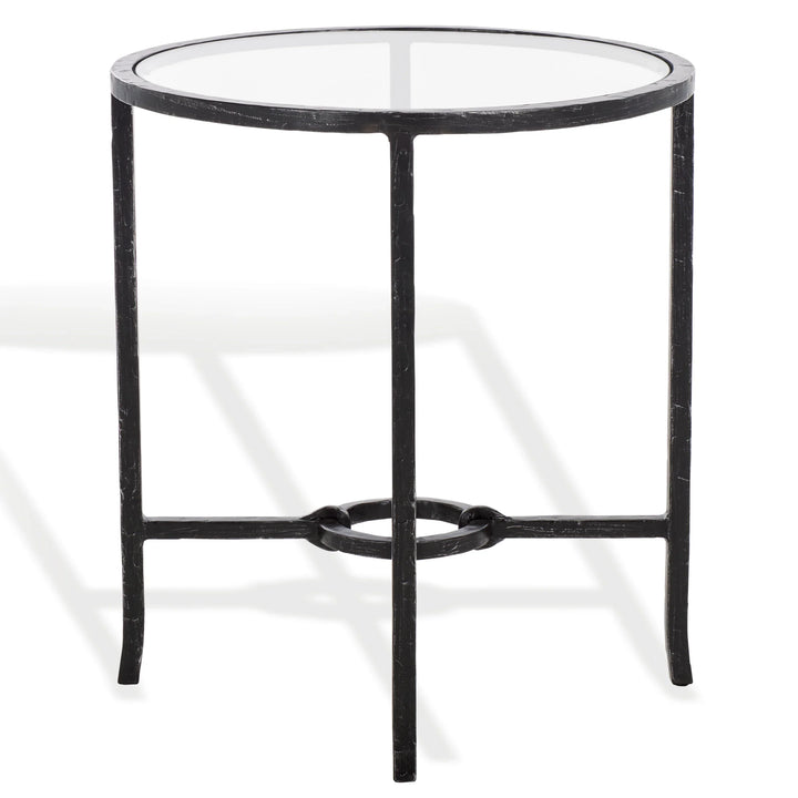 Tauri Forged Metal Round Accent Table - AmericanHomeFurniture
