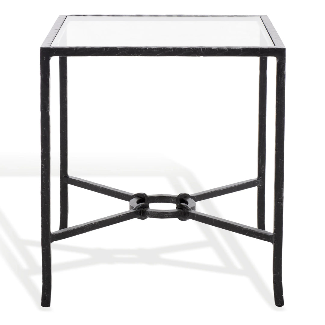 Tauri Forged Metal Square Accent Table - AmericanHomeFurniture