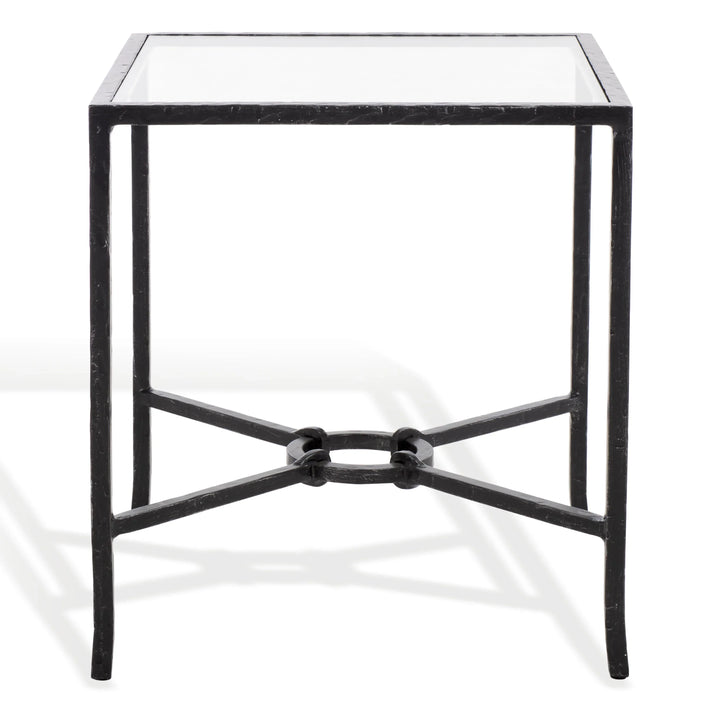 Tauri Forged Metal Square Accent Table - AmericanHomeFurniture