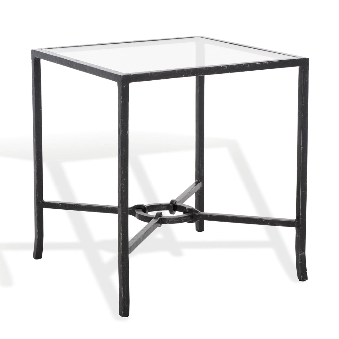 Tauri Forged Metal Square Accent Table - AmericanHomeFurniture