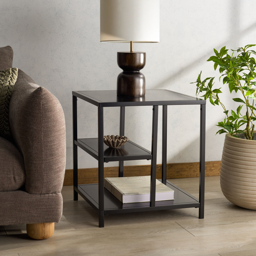 American Home Furniture Safavieh Couture Hodge Metal 3 Shelf Accent Table