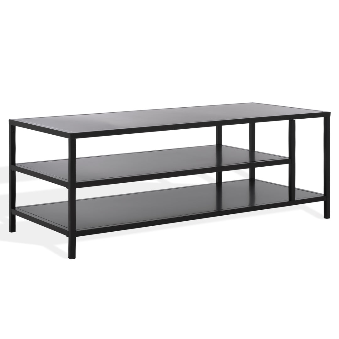 American Home Furniture Safavieh Couture Hodge Metal 3 Shelf Coffee Table