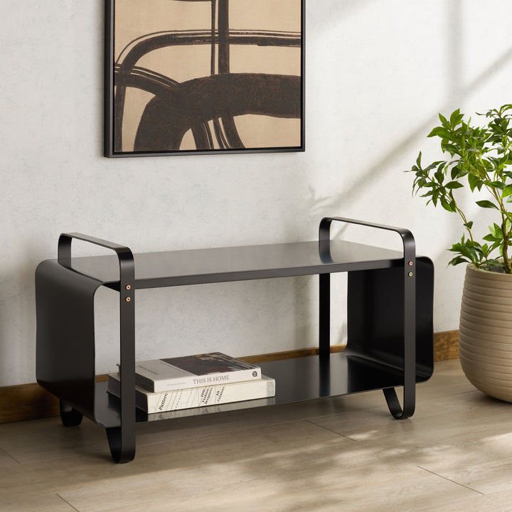 American Home Furniture Safavieh Couture Fioretti Metal Bench