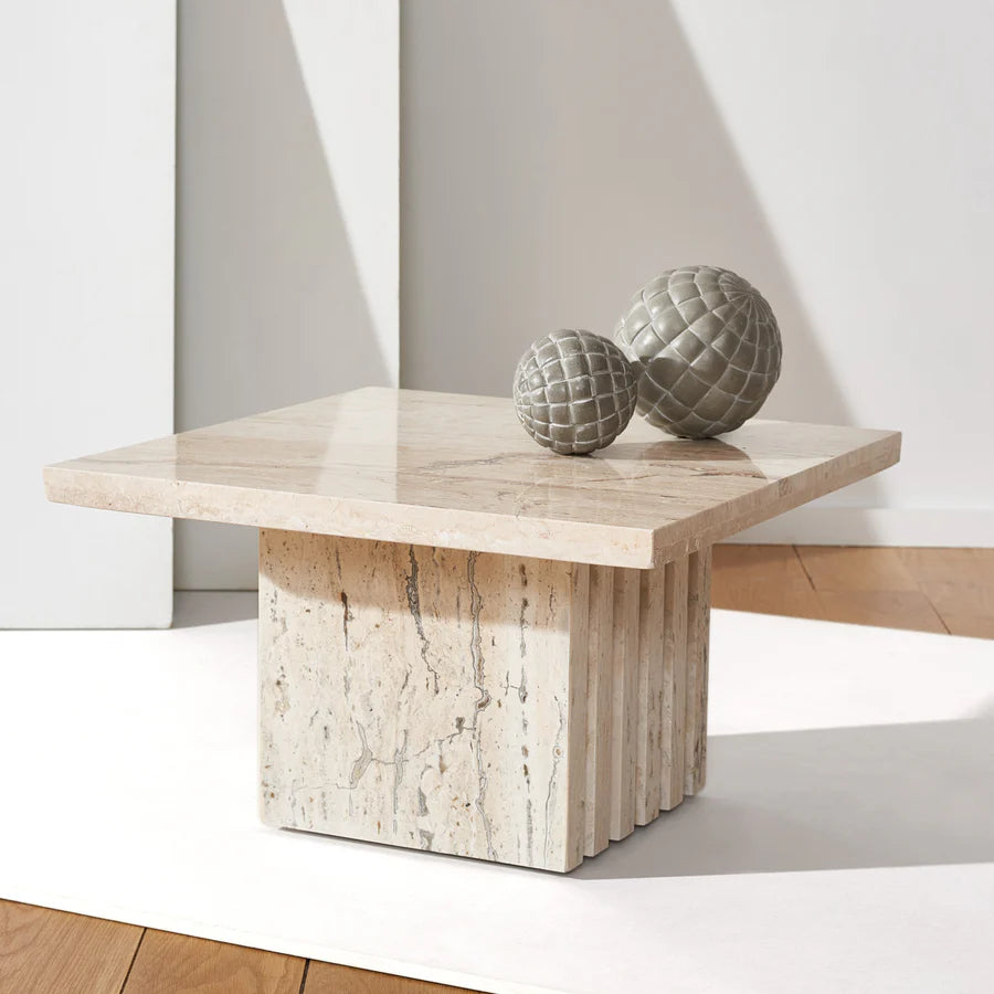 Olivia Square Marble Accent Table