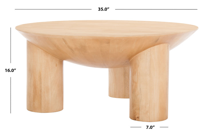 NATURAL / 35" X 35" X 16"