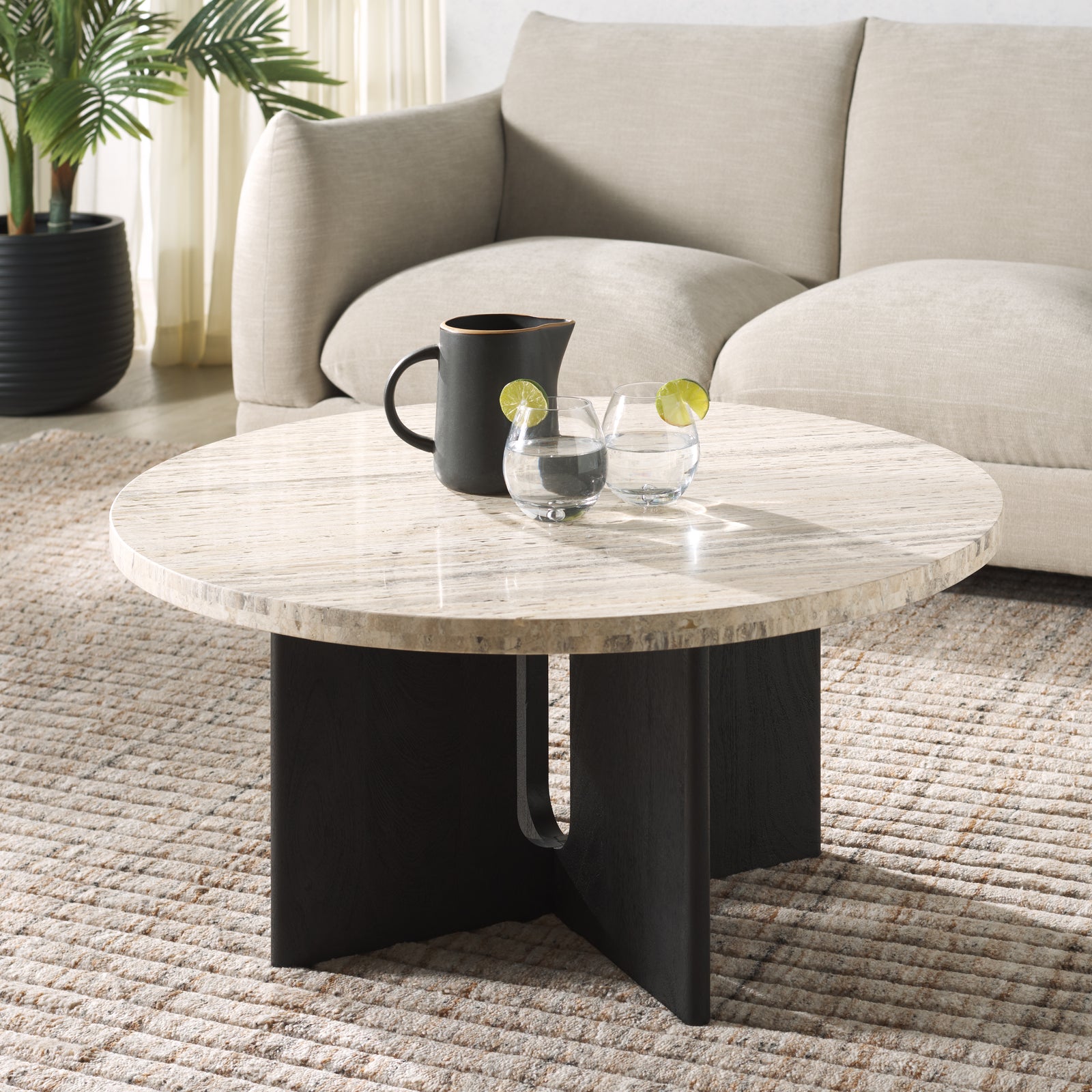 Safavieh Couture Shayna Travertine Coffee Table