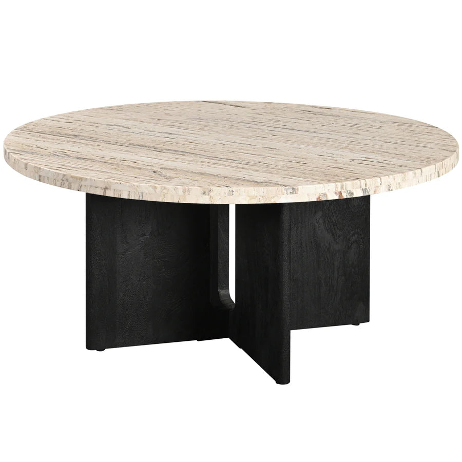Shayna Travertine Coffee Table