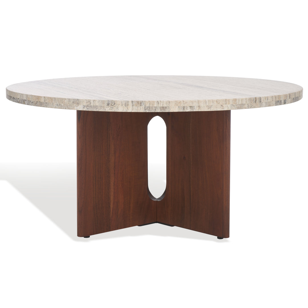 American Home Furniture Safavieh Couture Shayna Travertine Coffee Table