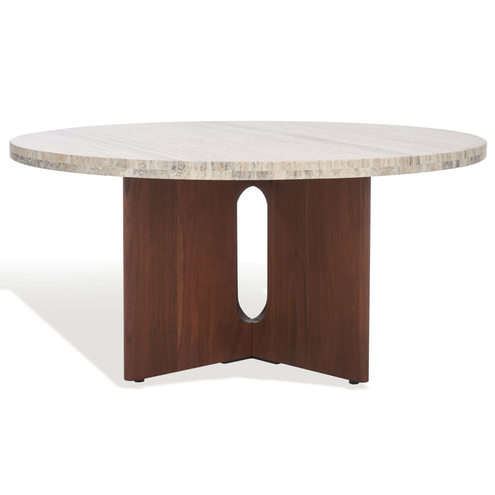 American Home Furniture Safavieh Couture Shayna Travertine Coffee Table