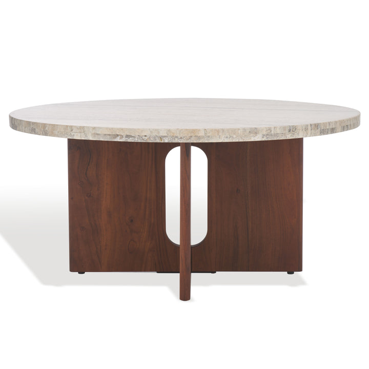 American Home Furniture Safavieh Couture Shayna Travertine Coffee Table