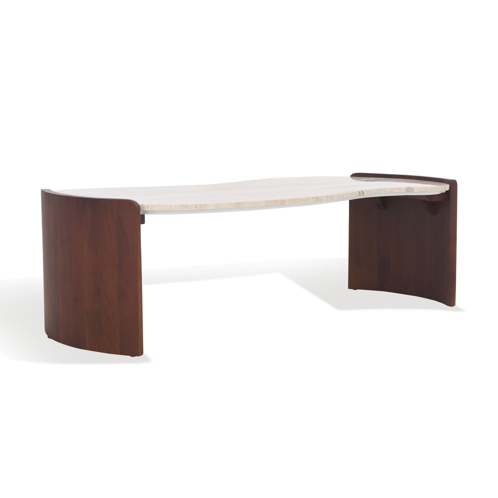 Safavieh Couture Sheyenne Travertine Top Coffee Table COFFEE TABLES