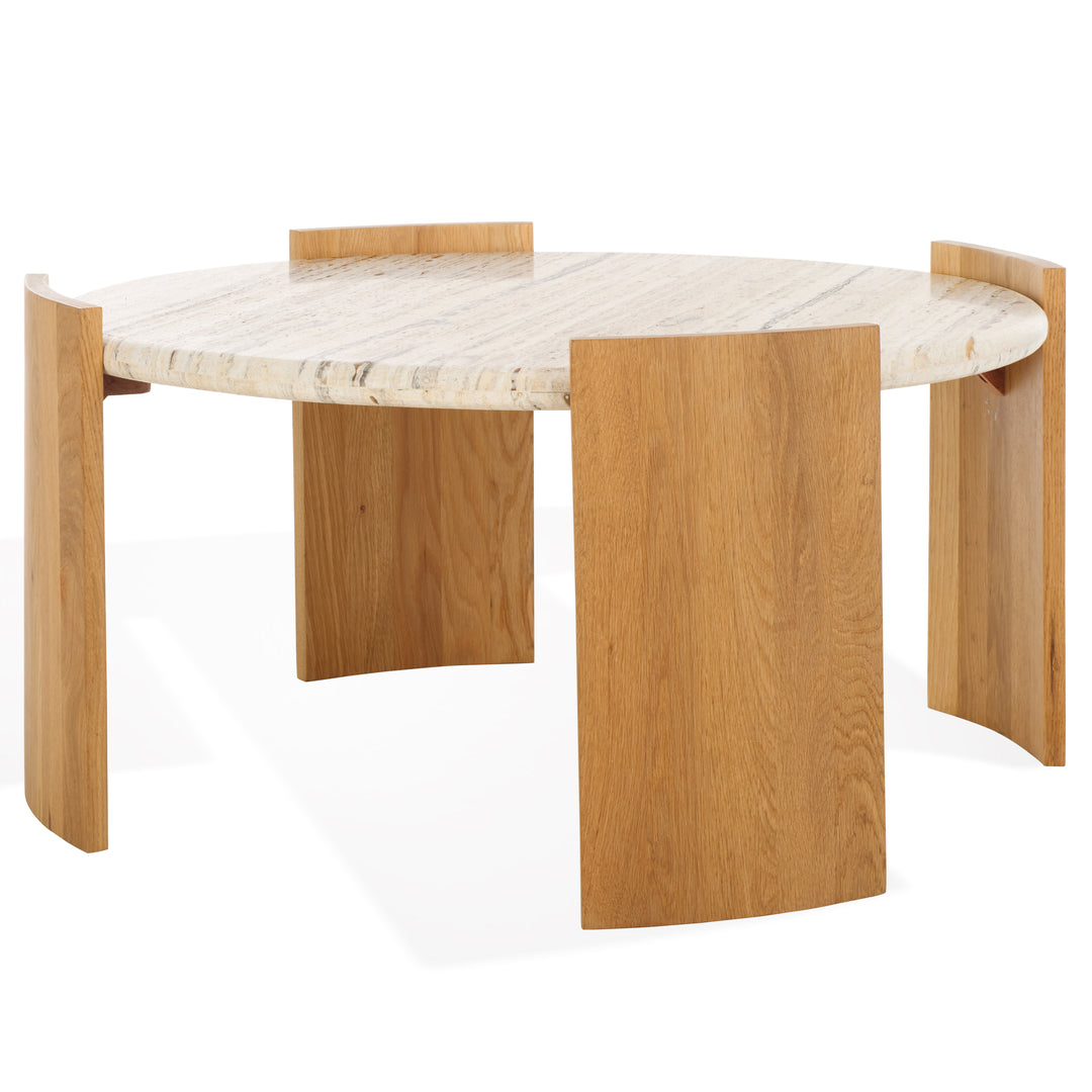 American Home Furniture Safavieh Couture Damarcus Travertine Top Coffee Table