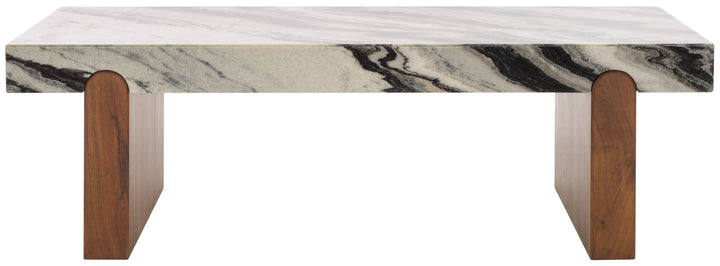 American Home Furniture Safavieh Couture Ellebeth Marble Top Coffee Table