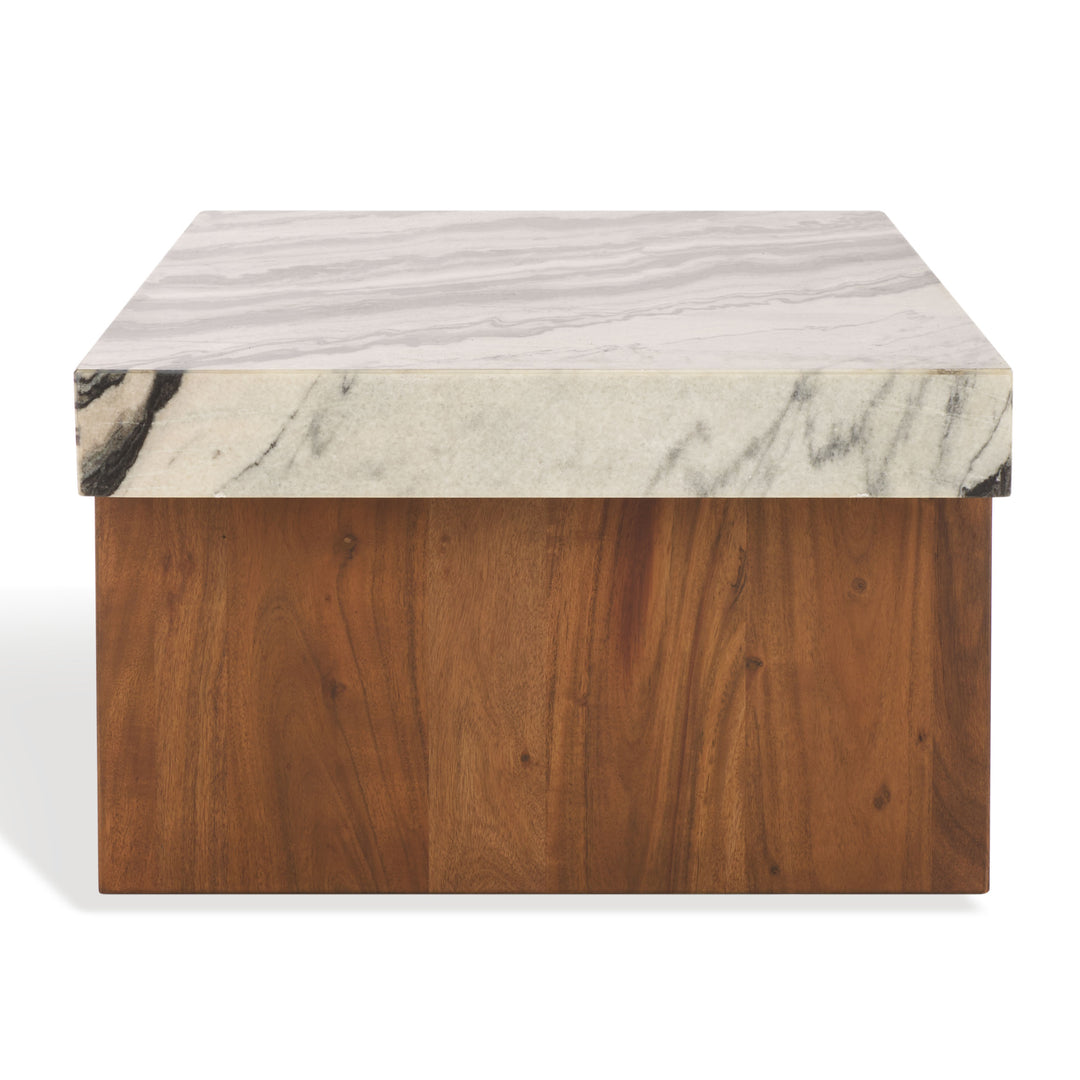 American Home Furniture Safavieh Couture Ellebeth Marble Top Coffee Table