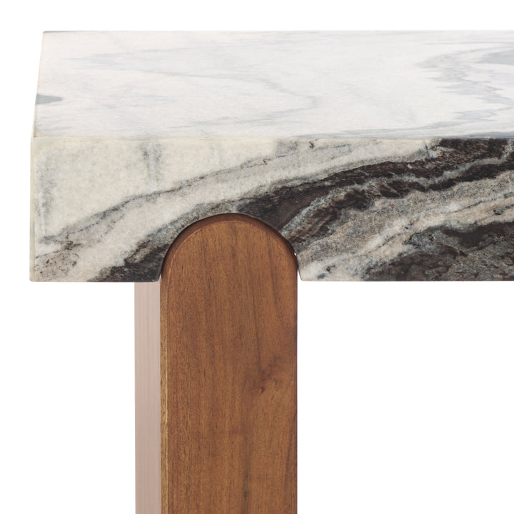 American Home Furniture Safavieh Couture Ellebeth Marble Top Accent Table