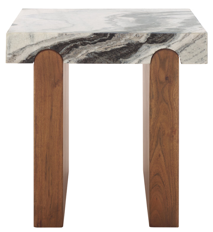 American Home Furniture Safavieh Couture Ellebeth Marble Top Accent Table