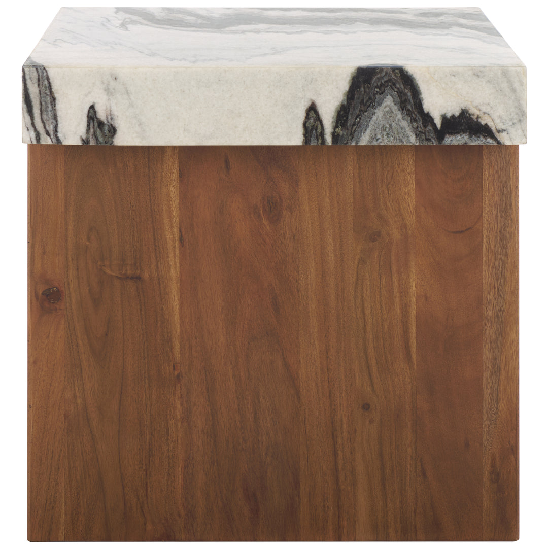 American Home Furniture Safavieh Couture Ellebeth Marble Top Accent Table