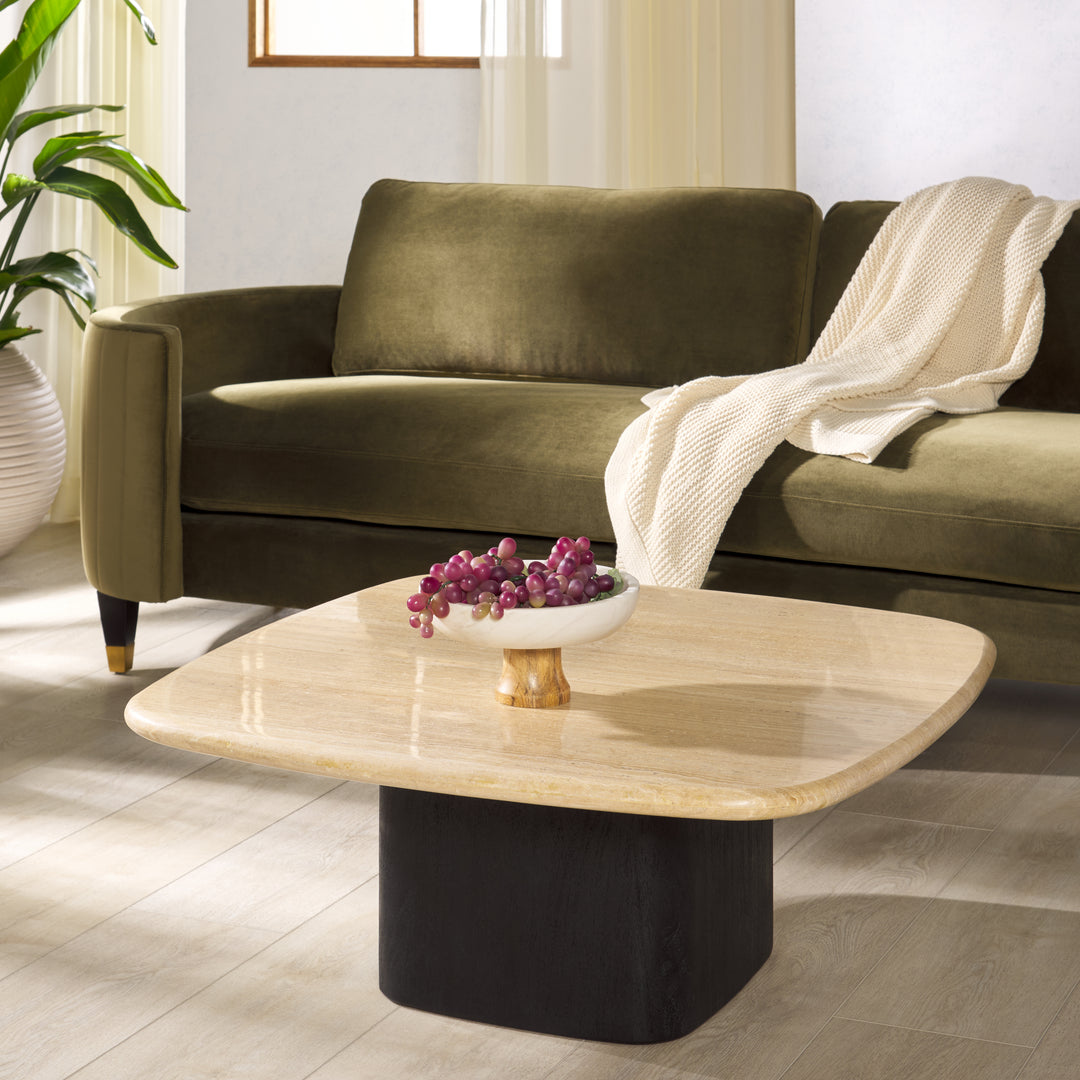Travertine / Black