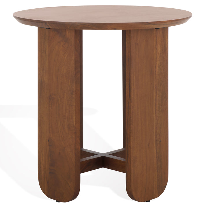 American Home Furniture Safavieh Couture Raybelina Round Wood Accent Table