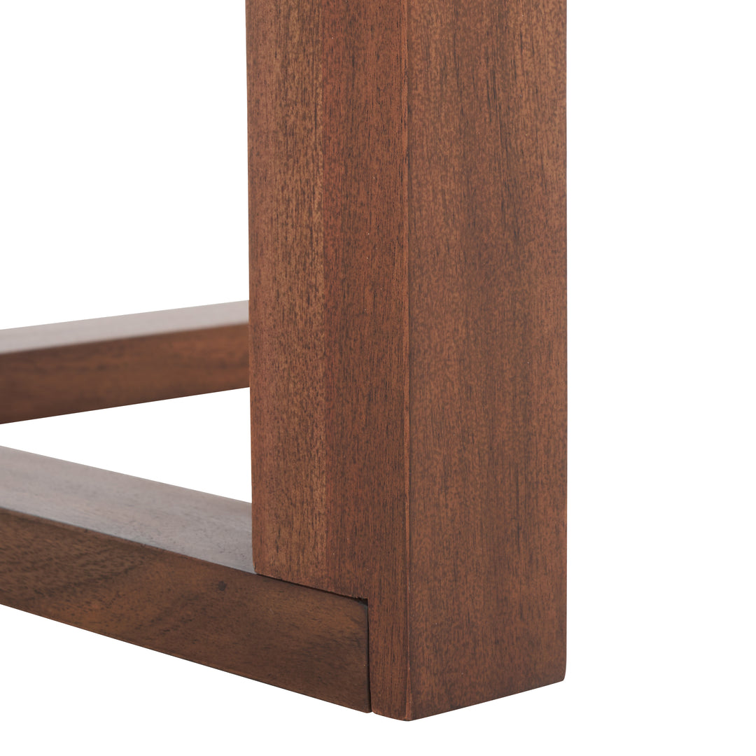 22"W x 22"D x 20"H / Walnut/Brown