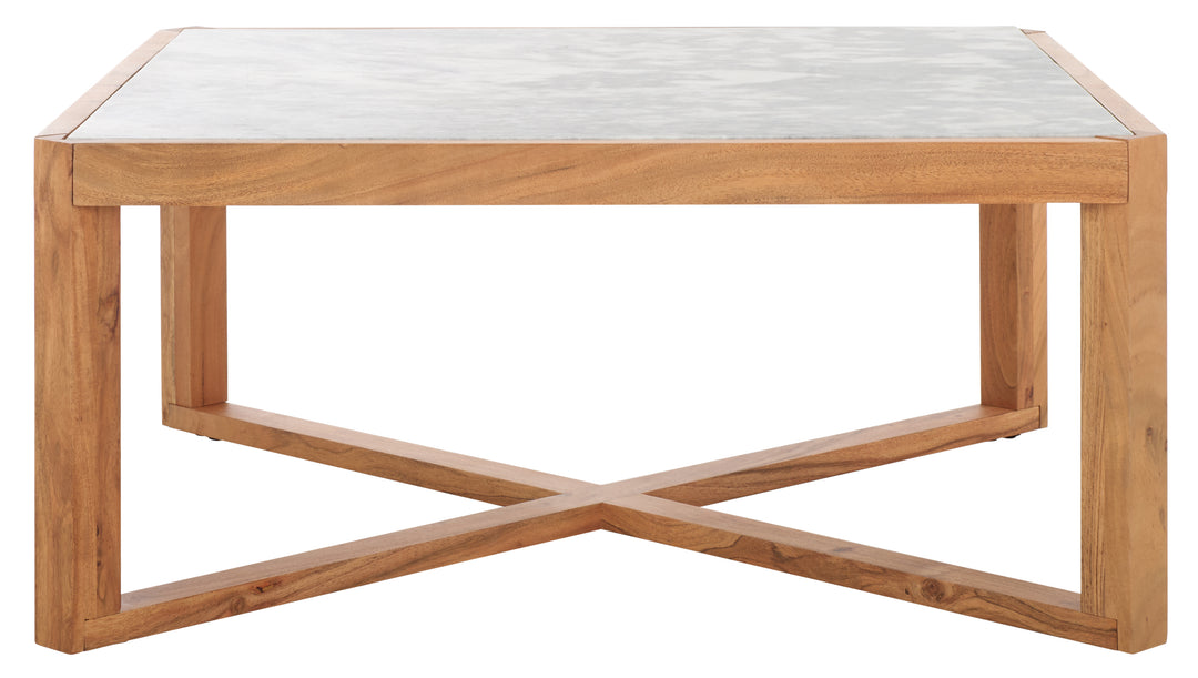 35.4"W x 35.4"D x 16"H / Natural/White